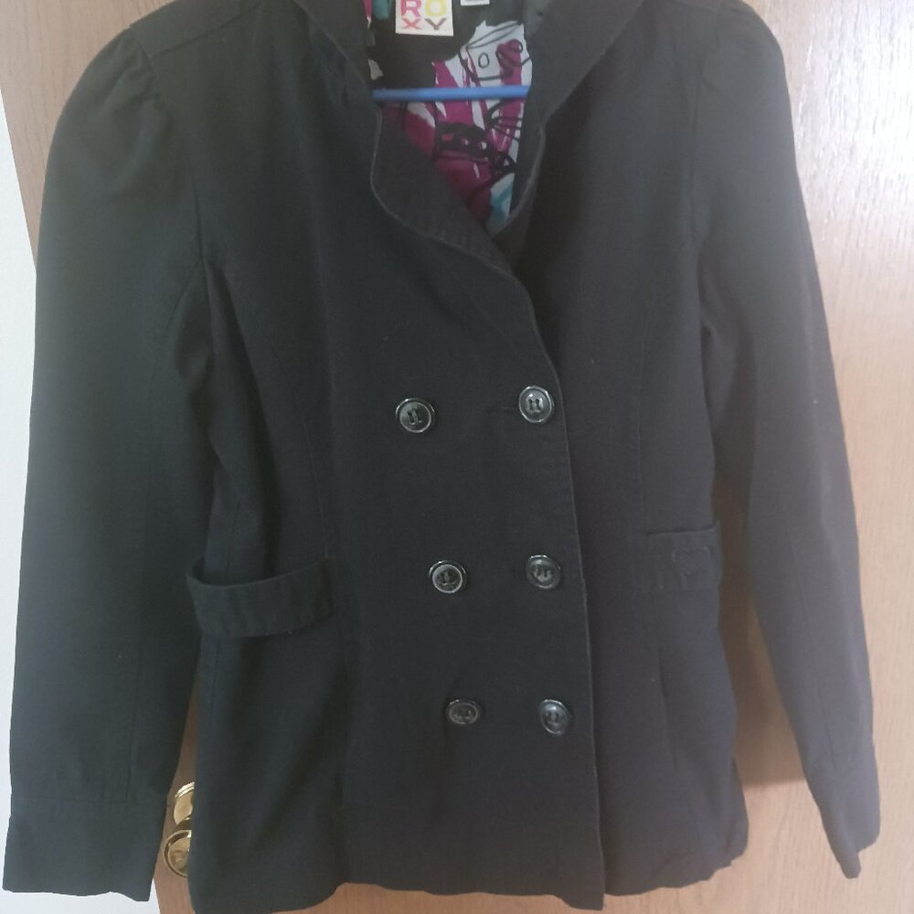 Vintage Roxy Womans medium lightweight hooded coat